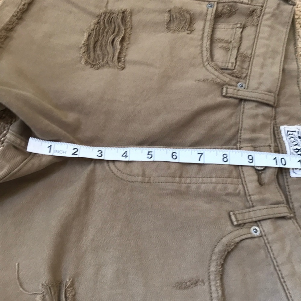 LUCKY BRAND size 6 light Olive boyfriend shorts - Picture 10 of 11
